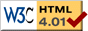 Logo Valid HTML 4.01